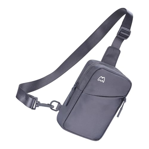XIAOQENAN Einstellbare Unisex Umhängetasche Mit Belüfteten Rückträgen Und Leichter Nylonkonstruktion Für Outdoor Aktivitäten Unisex Crossbody Phone Pack von XIAOQENAN