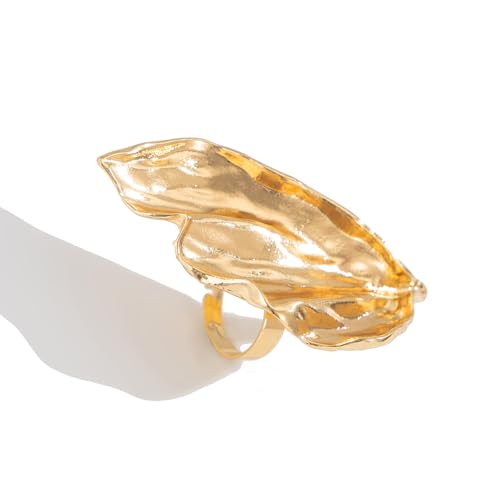XIAOQENAN Einzigartige Blumenfinger Ringe Verstellbare Ringe Öffnen Stilvoller Finger Auffälliger Schmuck Offene Legierung von XIAOQENAN