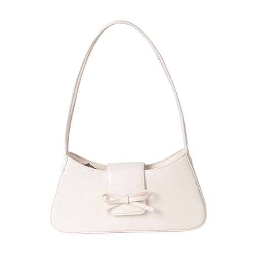 XIAOQENAN Einzigartige PU Lederumhängetasche Für Frauen Unterarm Geldbörse Freizeit Handtasche Mit Bögen Und Reißverschluss PU Handtasche von XIAOQENAN