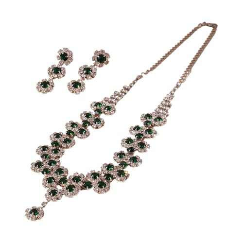 XIAOQENAN Elegante Kristallkubikzirkonia Halskette Und Ohrringe Set Schmuckkollektion Für Frauen Hochzeit Schmuckzubehör Sonnenblumenkette Und Ohrringe Hochzeitsset XIAOQENAN Elegante Kristallkubikzirkonia Halskette Und Ohrringe Set Schmuckkollektion Für Frauen Hochzeit Schmuckzubehör Sonnenblumenkette Und Ohrringe Hochzeitsset von XIAOQENAN