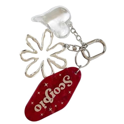 XIAOQENAN Elegante Rote Liebesform Anhänger Stabile Legierungsmaterialien Leichtes Tragbares Herzverzier Tragbares Zubehör Leichter Herzbeutel Charme von XIAOQENAN