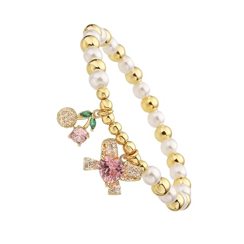 XIAOQENAN Elegantes Obstarmband Handgefertigter Perlenschmuck Einzigartige Statement Für Den Täglichen Gebrauch Und Festliche Versammlungen Charme von XIAOQENAN