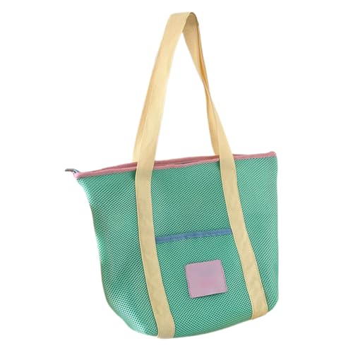 XIAOQENAN Faltbares Mesh Beach Bag Leichte Umhängetasche Geräumiges Interieur Für Reisen Freien Und Täglich Sandresistente Handtasche von XIAOQENAN