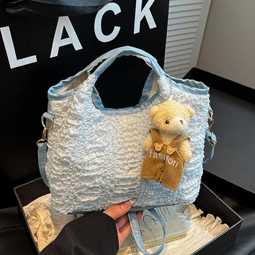 XIAOQENAN Faltene Designhandtasche Mit Dekorativen Verstellbarer Crossbody Geldbörse Geräumiger Innenraum Für Essentielle Kompaktstile Weiche PU Leder Crossbody Tasche von XIAOQENAN