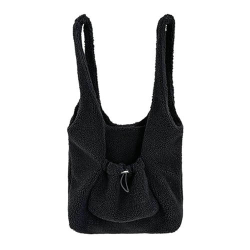 XIAOQENAN Frauen Faux Lambswool Lässige Umhängetasche Mit Großer Kapazität Fuzzy Fleece Handtasche Shopper Tasche Für Stilvolle Outing Casual Schulter von XIAOQENAN
