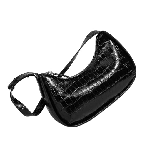 XIAOQENAN Frauen Kleine Umhängetasche PU Leder Handtasche Mode Achselhöhle Frauen Crescents Unterarm Für Reisen Schulter PU Leder Handtasche Achsel von XIAOQENAN