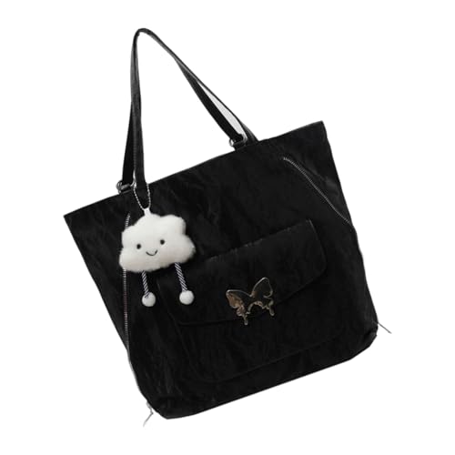 XIAOQENAN Frauen Tasche Mit Großer Kapazität Rucksack Achsel Stilvoller Schulter Einfaches Pendeleinkauf Pendlerinnen Frauen Schmetterling Schulterschule Große Kapazität Rucksack Achselhöhle von XIAOQENAN