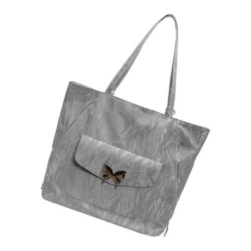 XIAOQENAN Frauen Tasche Mit Großer Kapazität Rucksack Achsel Stilvoller Schulter Einfaches Pendeleinkauf Pendlerinnen Frauen Schmetterling Schulterschule Große Kapazität Rucksack Achselhöhle von XIAOQENAN