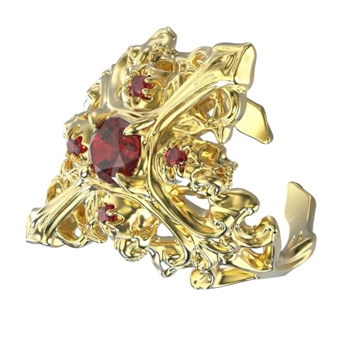 XIAOQENAN Gothische Ringe Auffällige Vintage Ringe Handschmuckfinger Geeignet Um Alltägliche Und Partyoutfits Verstellbar Zu Verbessern XIAOQENAN Gothische Ringe Auffällige Vintage Ringe Handschmuckfinger Geeignet Um Alltägliche Und Partyoutfits Verstellbar Zu Verbessern von XIAOQENAN