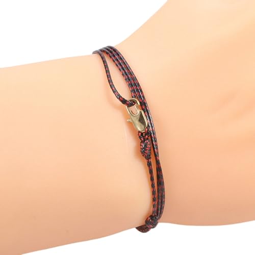 XIAOQENAN Handgefertigtes Vintage Wachskabel Mit Weichem Kupferverschluss Hautfreundlicher Verstellbarer Schmuck Für Männer Frauen Alltag Retro Layere Armband Für Den Täglichen Verschleiß XIAOQENAN Handgefertigtes Vintage Wachskabel Mit Weichem Kupferverschluss Hautfreundlicher Verstellbarer Schmuck Für Männer Frauen Alltag Retro Layere Armband Für Den Täglichen Verschleiß von XIAOQENAN