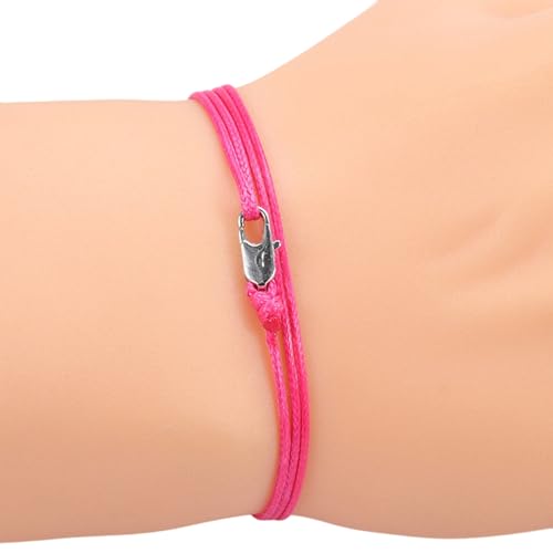 XIAOQENAN Handgefertigtes Vintage Wachskabel Mit Weichem Kupferverschluss Hautfreundlicher Verstellbarer Schmuck Für Männer Frauen Alltag Retro Layere Armband Für Den Täglichen Verschleiß von XIAOQENAN
