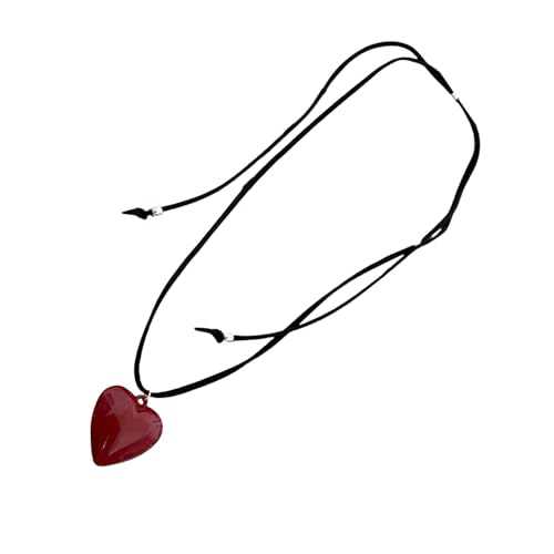 XIAOQENAN Herzkette Mit Weichen Samt Verstellbare Kette Choker Stylish Neckchain Handgefertigte Accessoires Für Trendige Damen Teen Girls Geschenke XIAOQENAN Herzkette Mit Weichen Samt Verstellbare Kette Choker Stylish Neckchain Handgefertigte Accessoires Für Trendige Damen Teen Girls Geschenke von XIAOQENAN