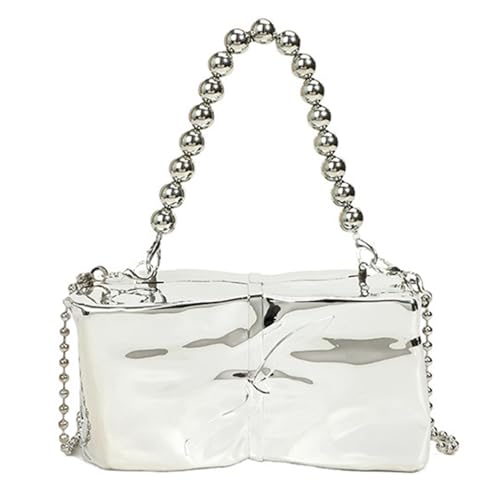 XIAOQENAN Luxuriöse Goldene Acryl Abendtasche Mit Kettengurt Modische Und Elegante Umhängetaschen Crossbody Geldbörse Für Prom Event Trendy Damens Bag von XIAOQENAN