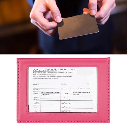 XIAOQENAN Macaronfarbene Reisepässe Deckung Abschläge Kartenkoffer Mit Klarem Fenster Wasserdichtem Schutzhülsenvisverne ID Reiseveranstalter Für Den Transparenten ID von XIAOQENAN