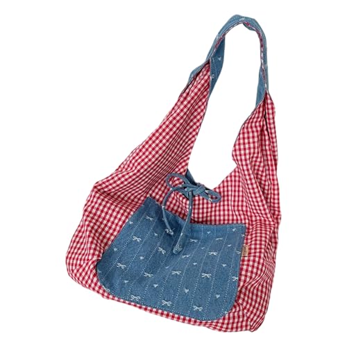 XIAOQENAN Mode Bowknotakzent Geräumiger Schulterbeteiligten Polyester Geräumige Fächer Ergonomisches Büro Täglich Nutzung Ergonomischer Unterarmtasche Für Reisen von XIAOQENAN