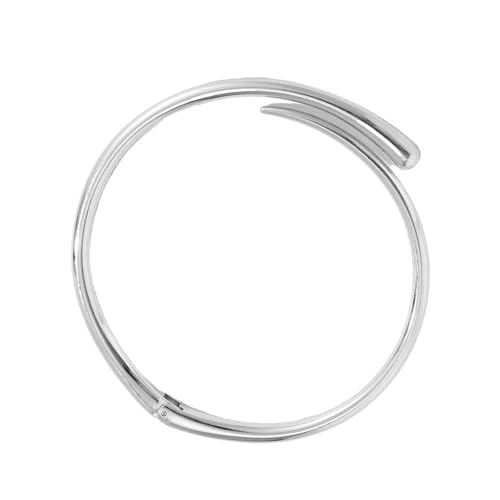 XIAOQENAN Mode Goldene/silberne Halskette Weites Metall Frühling Öffnung Choker Afrikanische Stammesstile Neckkäse Geometrische Accessoire Geometrische Metallkette von XIAOQENAN