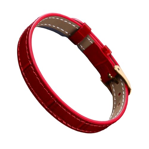 XIAOQENAN Mode Leder Und Edelstahlverstellbares Armband Für Männer Frauen Sichern Verschluss Bequemes Design Unisex Leder Armband von XIAOQENAN