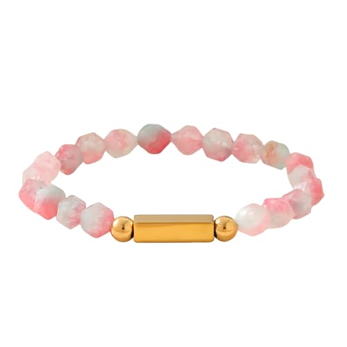 XIAOQENAN Mode Perlenarmband Natursteinarmband Unisex Stein Textur Geeignet Für Männer Und Frauen Die Unisex Mode Präsentieren von XIAOQENAN