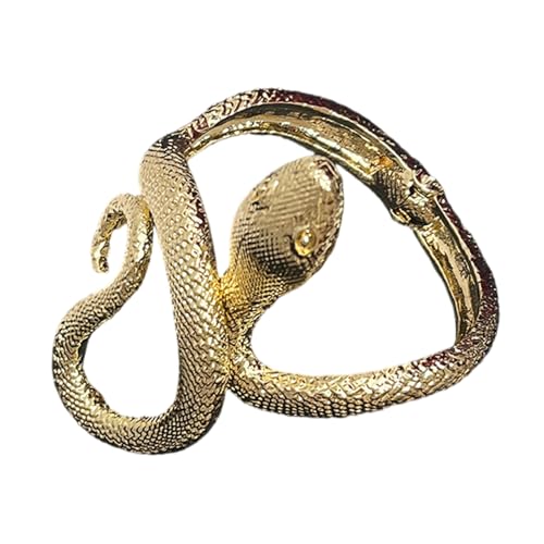 XIAOQENAN Mode Schlangenmuster Offenes Manschettenverstellbares Armband Tiere Geformtes Armreif Retro Styles Accessoire Für Männer Und Frauen Unisex Open Armreif XIAOQENAN Mode Schlangenmuster Offenes Manschettenverstellbares Armband Tiere Geformtes Armreif Retro Styles Accessoire Für Männer Und Frauen Unisex Open Armreif von XIAOQENAN
