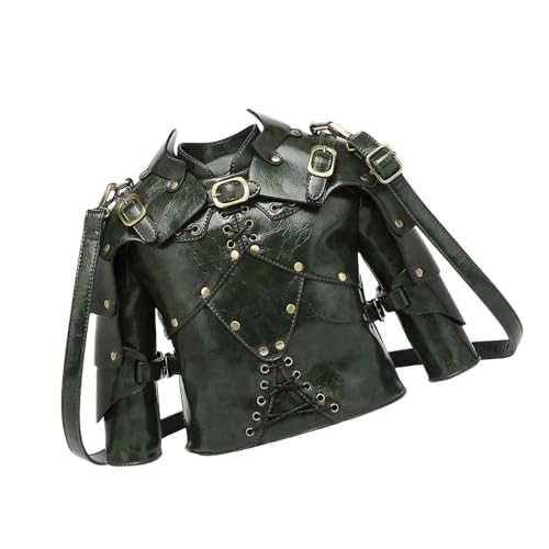 XIAOQENAN Neuheit Rüstung Form Handtasche Geldbörsen Antique Sterevunk Umhängetaschen PU Leder Messenger Bag Crossbody Taschen Für Frauenkreuzbodus Geldbörse Und Handtaschen von XIAOQENAN