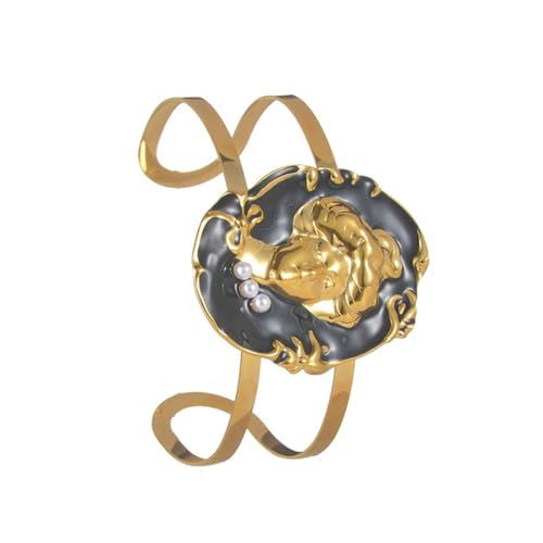 XIAOQENAN Öffnen Edelstahl Armreifen Schmetterlingsdesign Flexibler Schmuck Für Frauen Und Männer Ungezwungene Formale Anlässe Zierter Offenes Armband Tägliche Verschleiß von XIAOQENAN