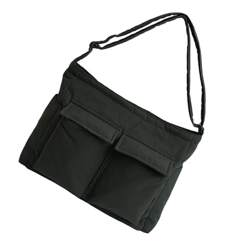 XIAOQENAN Praktische Canvas Tasche Kompaktes Design Schulterkreuzbody Pack Leichter Alltäglicher Geräumiger Speicher Für Essentielle Kompakte Reisefreunde von XIAOQENAN
