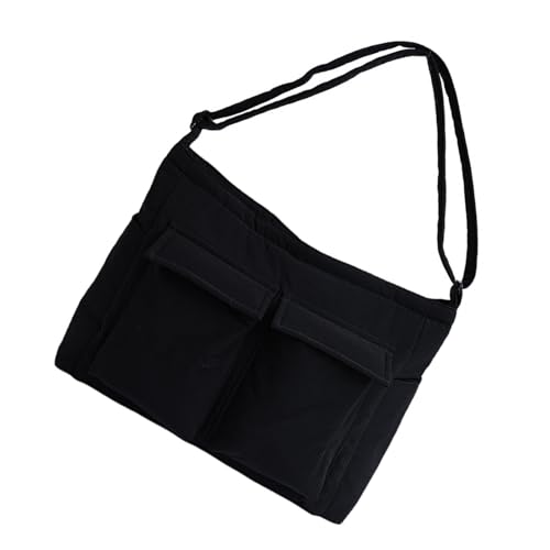 XIAOQENAN Praktische Canvas Tasche Kompaktes Design Schulterkreuzbody Pack Leichter Alltäglicher Geräumiger Speicher Für Essentielle Kompakte Reisefreunde von XIAOQENAN