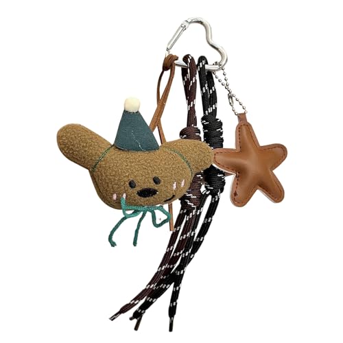 XIAOQENAN Praktischer Bären Geldbeutel Anhänger Weicher Polyesterbeutel Charme Stylish Taschenbeutel Dekoration Zum Hinzufügen Von Stilen Zu Handtaschen Polyesterlegierung Keychain von XIAOQENAN
