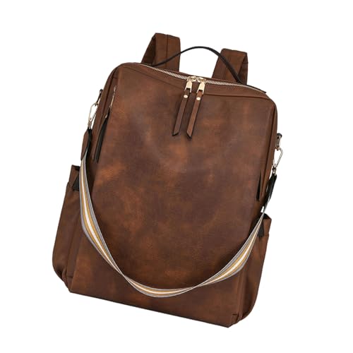 XIAOQENAN Praktischer PU Leder Rucksack Für Frauen Bequemes Riemen Und Praktische Schulbeutel Reisetagesack Für Den Täglichen Gebrauch Frauen Mode Rucksack XIAOQENAN Praktischer PU Leder Rucksack Für Frauen Bequemes Riemen Und Praktische Schulbeutel Reisetagesack Für Den Täglichen Gebrauch Frauen Mode Rucksack von XIAOQENAN
