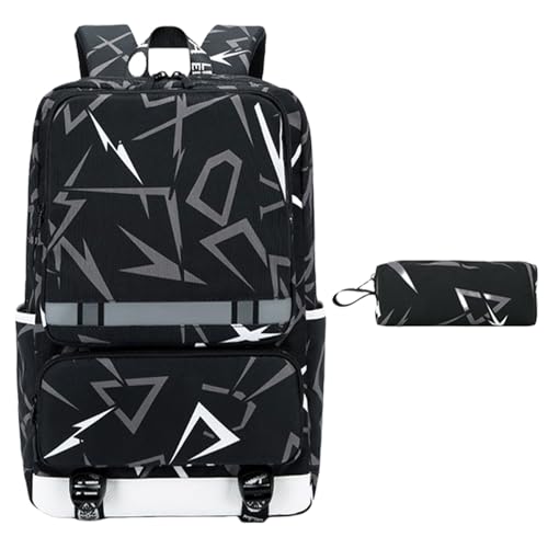 XIAOQENAN Praktischer Schulrucksack Für Jugendliche Große Kapazität Daypack Stifte Hülle Set Funktionaler Laptop Rucksäcke Casual Daypack Jungen Buchtasche XIAOQENAN Praktischer Schulrucksack Für Jugendliche Große Kapazität Daypack Stifte Hülle Set Funktionaler Laptop Rucksäcke Casual Daypack Jungen Buchtasche von XIAOQENAN