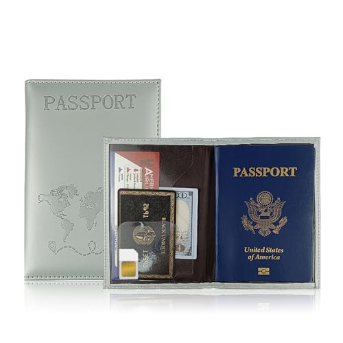 XIAOQENAN Pu Leder World Map Passporthalter Cover Mit Mehreren Kartenschlitz Reisepasshülle Wallet Wallet Für Männer Und Frauen Business Trip Accessoire XIAOQENAN Pu Leder World Map Passporthalter Cover Mit Mehreren Kartenschlitz Reisepasshülle Wallet Wallet Für Männer Und Frauen Business Trip Accessoire von XIAOQENAN