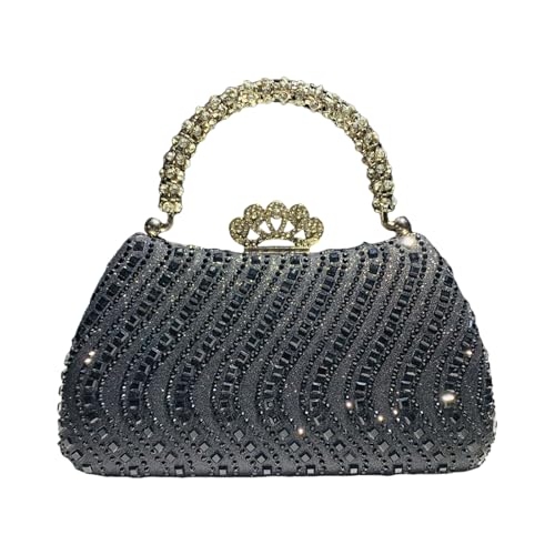 XIAOQENAN Raffinierte Abendbetrieb Mit Strassstücken Detail Umhängetaschen Abendtaschen Handtasche Für Cocktailparty Abschluss XIAOQENAN Raffinierte Abendbetrieb Mit Strassstücken Detail Umhängetaschen Abendtaschen Handtasche Für Cocktailparty Abschluss von XIAOQENAN