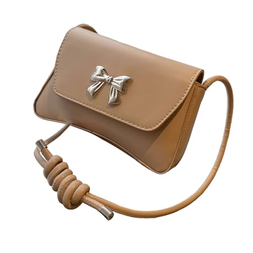 XIAOQENAN Raffinierte Umhängetasche Für Frauen Bowknot Verzierung Achselstücke PU Ledertasche Für Verschiedene Einkaufstaschen Anlässe von XIAOQENAN