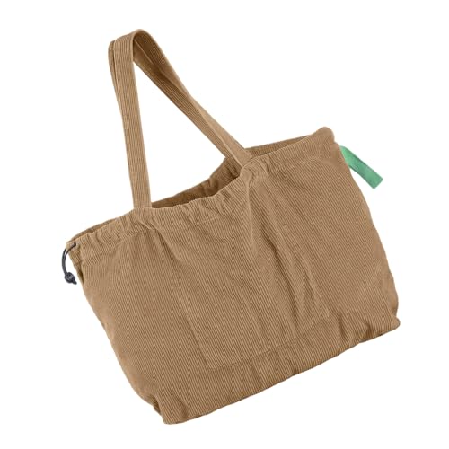 XIAOQENAN Retro Cord Umhängetasche Für Frauen Mit Geräumiger Handtasche Zum Pendeln Von Einkäufen Oder Reisen In Einer Stilvollen Koreanischen Einkaufstasche Für Damen von XIAOQENAN