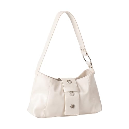 XIAOQENAN Retro PU Schulterbärke Wasserdichte Praktische Handtasche Arbeit Achselgrundstück Für Lässige Tägliche Nutzung Und Bürospendung Unterarmtasche von XIAOQENAN