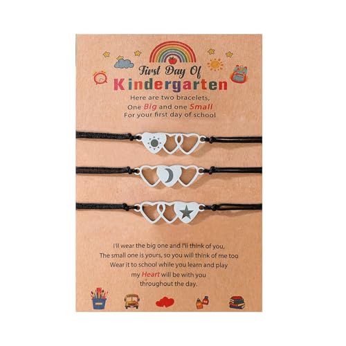 XIAOQENAN Robuster Edelstahl Mit Herz Geformter Sun Star Handgewebt von XIAOQENAN