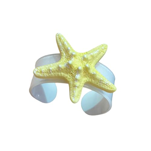 XIAOQENAN Robustes Harz Sea Star Bangle Designs Für Adventures Strand Anlässe Und Freizeitstil Verbesserung Urlaubsbehörde von XIAOQENAN