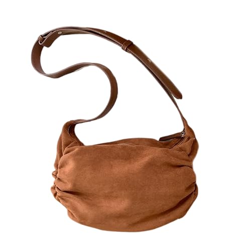 XIAOQENAN Stilvolle Falten Crossbody Tasche PU Leder Umhängetasche Casual Satchel Mit Geräumigem Innenraum Für Frauen Und Mädchen Jeden Tag Vielseitig XIAOQENAN Stilvolle Falten Crossbody Tasche PU Leder Umhängetasche Casual Satchel Mit Geräumigem Innenraum Für Frauen Und Mädchen Jeden Tag Vielseitig von XIAOQENAN