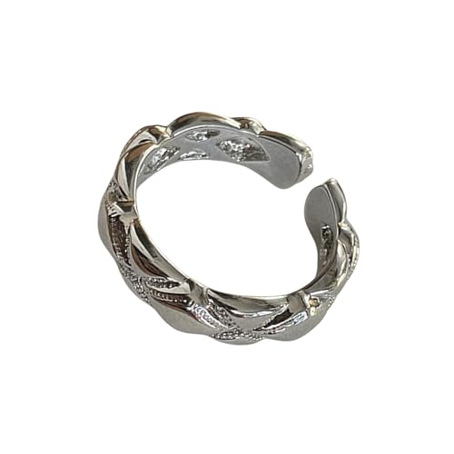 XIAOQENAN Stilvolle Frauen Gold Silberringe Set 14K Gold Mit Zirkonia Mehrzweck Für Verschiedene Gelegenheiten Freizeitkleidung Modeschmuckringe von XIAOQENAN