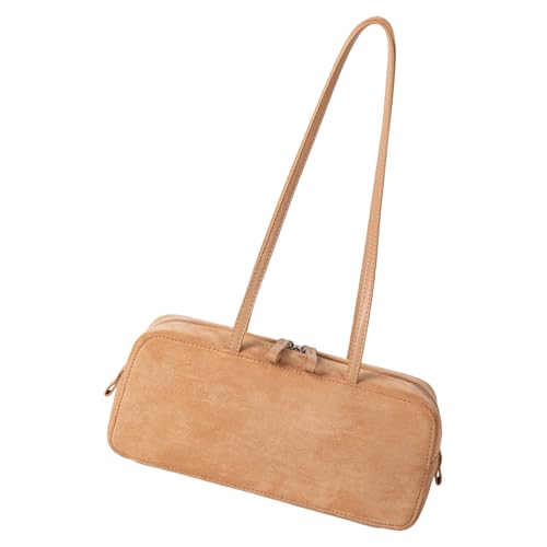 XIAOQENAN Stilvolle Vintage Umhängetasche Soft Suedes Retro Design Unterarmgeldbeutel Handtasche Für Frauen Lässig Outfit Retro Achselbausbärke von XIAOQENAN