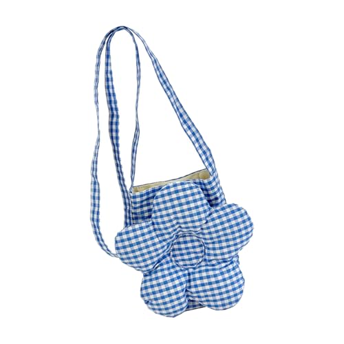 XIAOQENAN Striped Blumen Leinwand Umhängetasche Atmungsaktive Crossbody Geldbörse Mit Abnehmbaren Taschen Für Täglichen Gebrauch Leichte Leinwand Messengerbeutel Frauen von XIAOQENAN