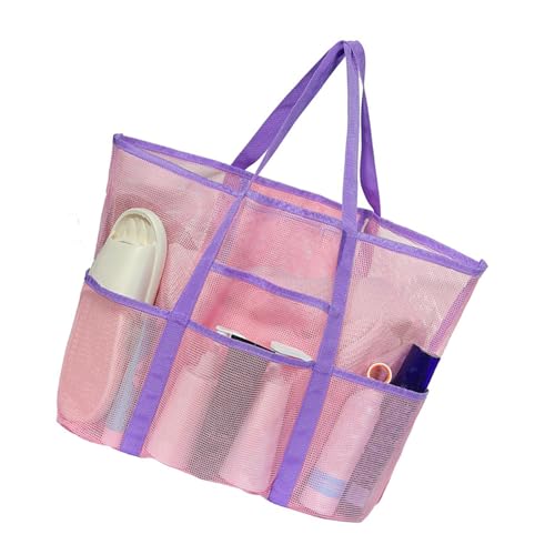 XIAOQENAN Stylish Beach Essential Bag Stoff Multi Funktionale Fächer Perfekt Für Reisende Schwimmer Outdoor Enthusiast Tragbarer Kleidung Resistenter Strandtasche von XIAOQENAN