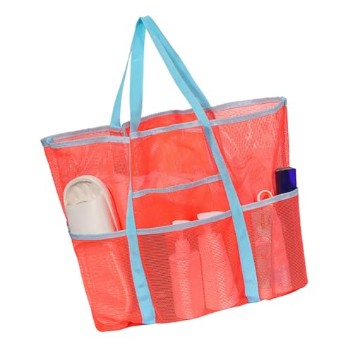 XIAOQENAN Stylish Beach Essential Bag Stoff Multi Funktionale Fächer Perfekt Für Reisende Schwimmer Outdoor Enthusiast Tragbarer Kleidung Resistenter Strandtasche von XIAOQENAN