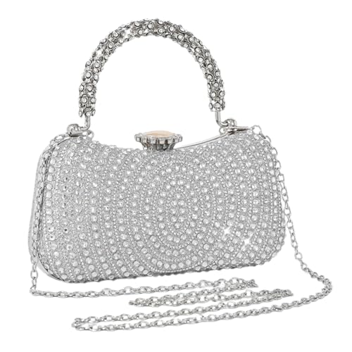 XIAOQENAN Stylish Ladies 'Umhängetasche Mit Funkelnden Strasssteinen Bequemer Abend Geldbeutel Für Hochzeits Und Cocktailpartys Social Gathering Geldbörse von XIAOQENAN