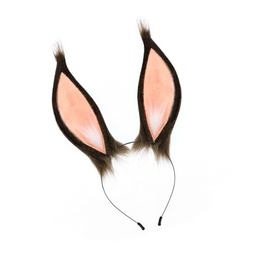 XIAOQENAN Tierohr-Stirnbänder, weiches Plüschhaarband, Foto-Requisiten, Kostüm-Haar-Accessoires für Weihnachtsbühnenauftritte von XIAOQENAN