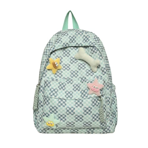 XIAOQENAN Trendy Nylon Rucksack Ästhetischer Rucksack Buchtasche Für Damen Räumliche Und Funktionale Schultasche Ästhetische Tagesverkleidung Jugendliche Frauen XIAOQENAN Trendy Nylon Rucksack Ästhetischer Rucksack Buchtasche Für Damen Räumliche Und Funktionale Schultasche Ästhetische Tagesverkleidung Jugendliche Frauen von XIAOQENAN