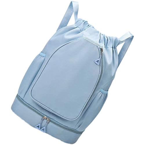 XIAOQENAN Trocken Nasse Getrennte Tennisbeutel Kordelstring Fitnessstudio Basketball Rucksäcke Fitness Badminton Für Frauen Männer Basketball Rucksäcke Draw String Fitness Sport von XIAOQENAN