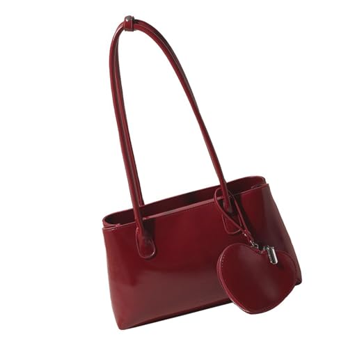 XIAOQENAN Umhängetasche Für Frauen Trendige Hobos Toted Handtasche PU Leder Achselhaltertasche Clutches Mit Reißverschluss Pendlertaschen Clutches Mit Reißverschluss von XIAOQENAN