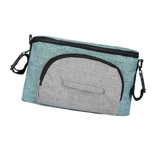 XIAOQENAN Universals Baby Kinderwagen Organisatoren Wasserdichte Caddys Mit Tassenhalter Nicht Slip Secure Haken Passen Die Meisten Wasserdichte Kindermädchen Mit Cuphalter von XIAOQENAN