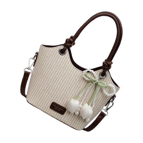 XIAOQENAN Vielseitige Bucket Tote Mit Ergonomischem Riemen Geräumiger PU Umhängetasche Für Die Pendelung Der Täglichen Organisation Stilvoller Täglicher Gebrauch Crossbody Geldbörse von XIAOQENAN